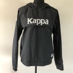 Women’s Kappa Black Pullover hooded Jacket size S